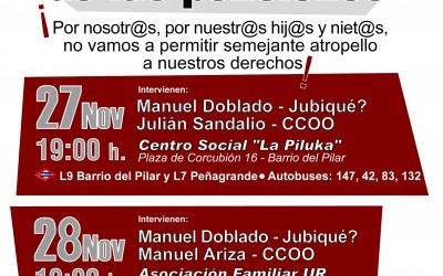 La reforma-estafa de las pensiones CARTEL PENSIONES A3