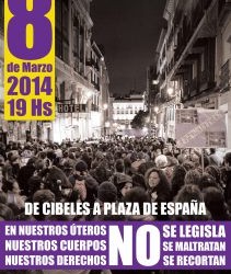 Nuestros derechos no se recortan cartel-mani