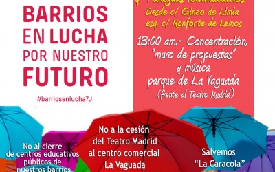 Jornada de movilizaciones ciudadanas en los barrios: sábado 7 de junio 7Jp